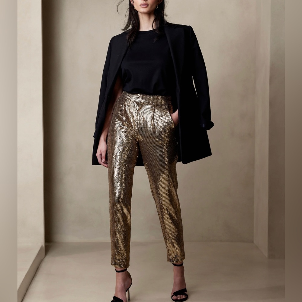 Banana Republic Tall Ulla Sequin Pant